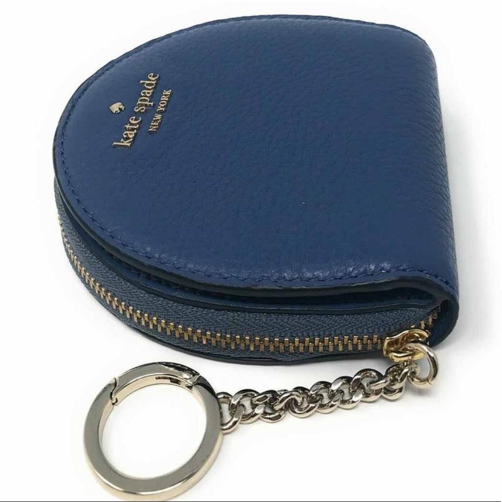 Kate Spade “Jackson” Half Moon Wallet Blue